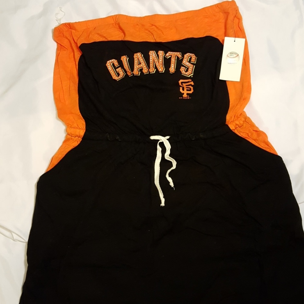 NWT San Francisco Giants Strapless Dress, size L